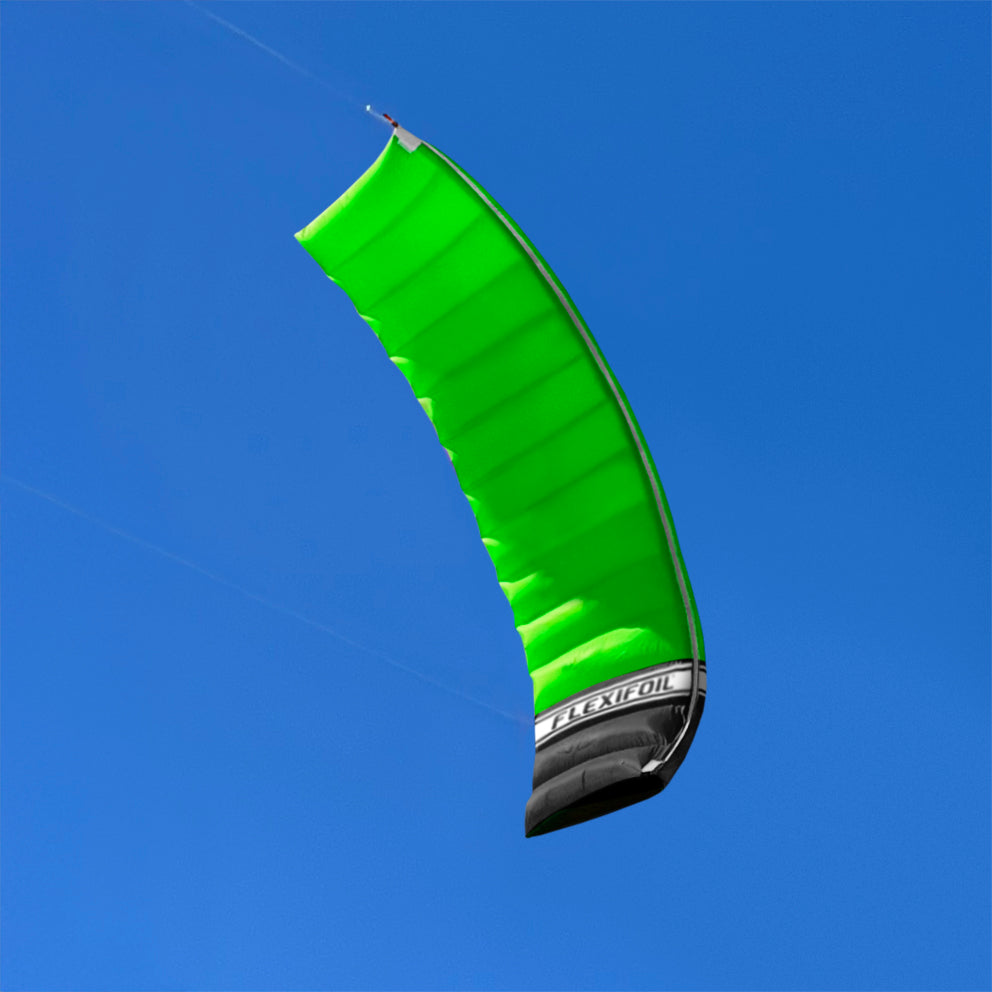 Pro-Team 8ft Green Stacker Power Kite with Logo