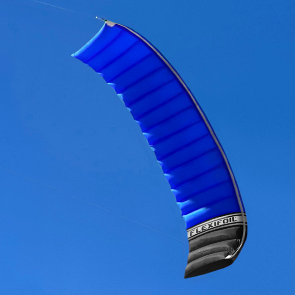 Super 10ft Blue Stacker Power Kite with Logo